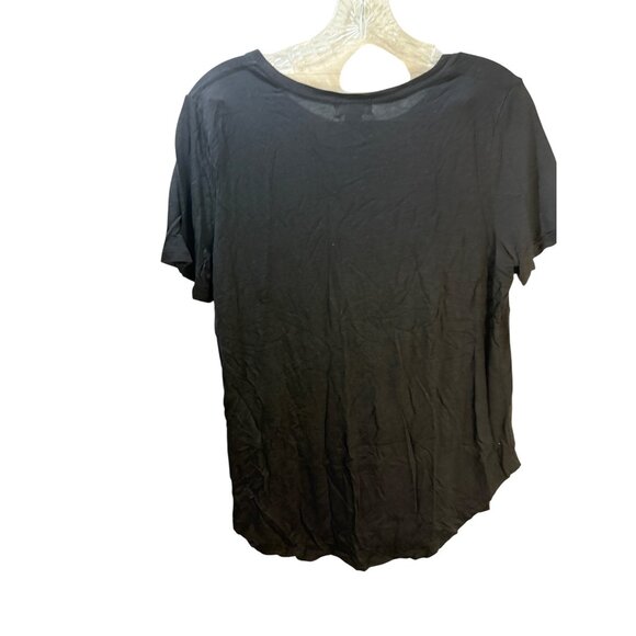 Old Navy Womens Black T-Shirt With Eiffel Tower Design M - Picture 6 of 8